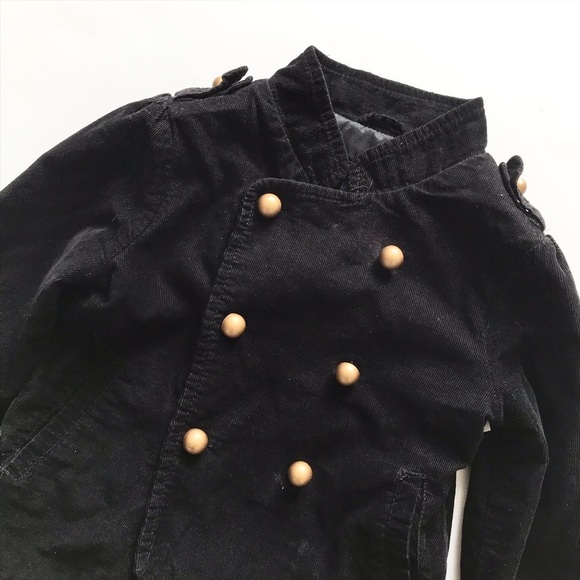 Babygap black corduroy light band jacket EUC 5T - Picture 2 of 6